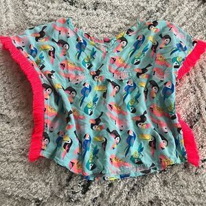 Cat & Jack size 12 month girls swim coverup tropical toucans